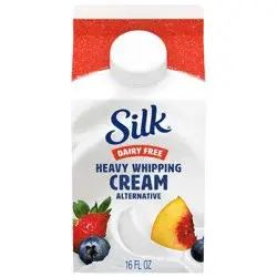 Silk Heavy Whipping Cream Alternative, Smooth, Lusciously Creamy Dairy Free and Gluten Free Vegan Heavy Whipping Cream Substitute, 16 FL OZ Carton