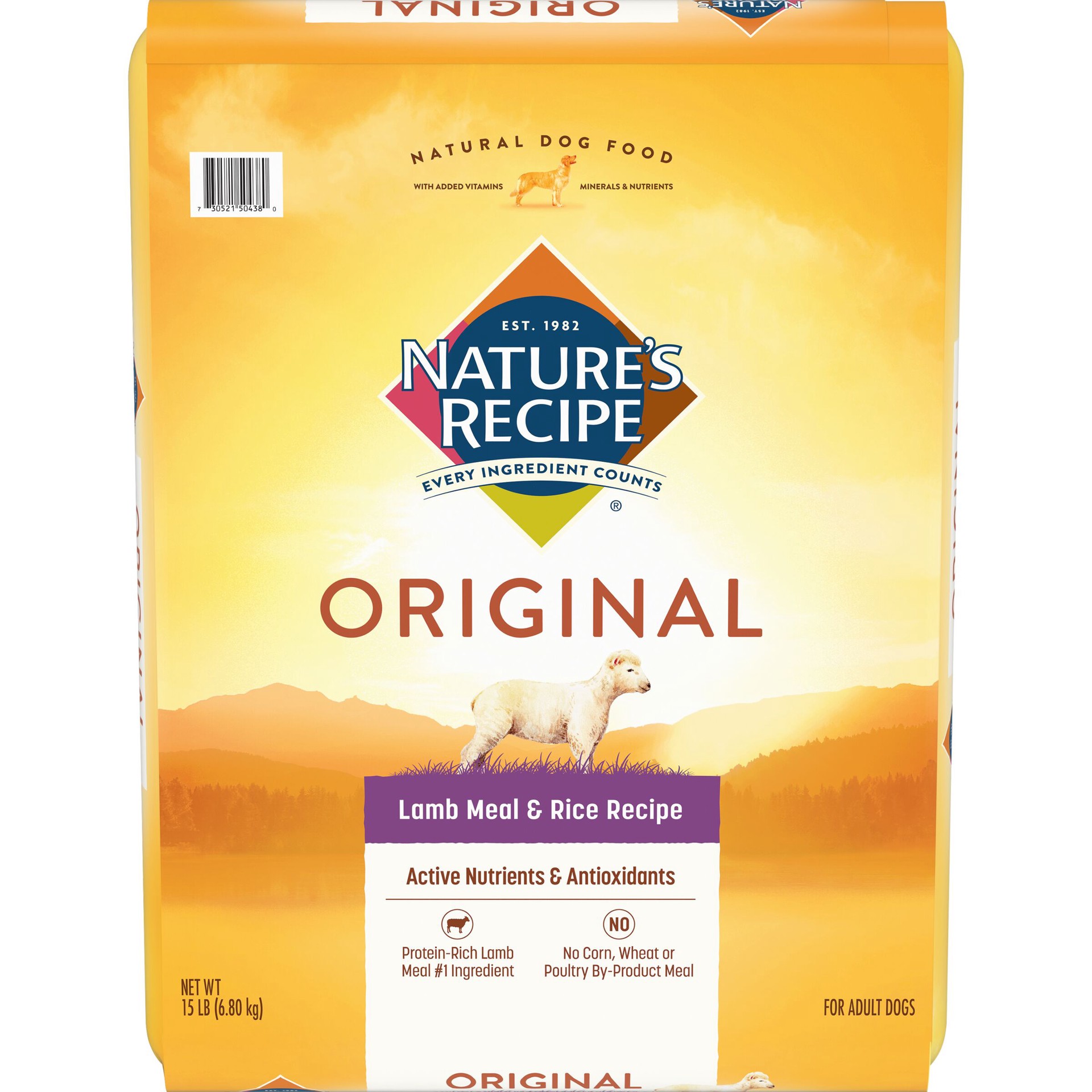 slide 1 of 5, Nature's Recipe Lamb Meal & Rice Recipe Dry Dog Food for Adult Dogs, 15 Pounds, 15 lb