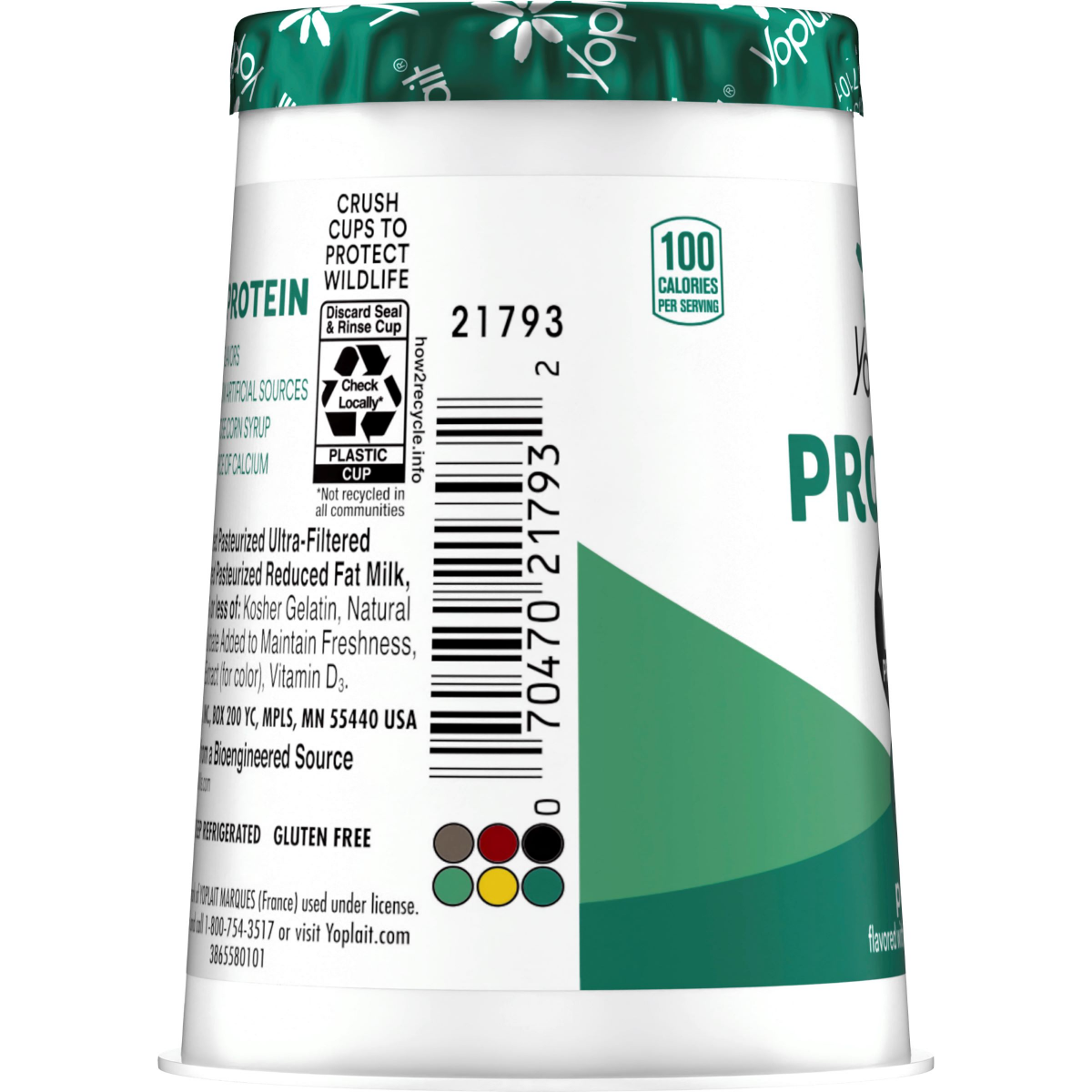 slide 13 of 29, Yoplait Protein Yogurt Cultured Dairy Snack Cup, Peach Flavored, Gluten Free Protein Snacks, 5.6 oz , 5.6 oz