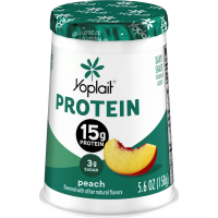slide 16 of 29, Yoplait Protein Yogurt Cultured Dairy Snack Cup, Peach Flavored, Gluten Free Protein Snacks, 5.6 oz , 5.6 oz