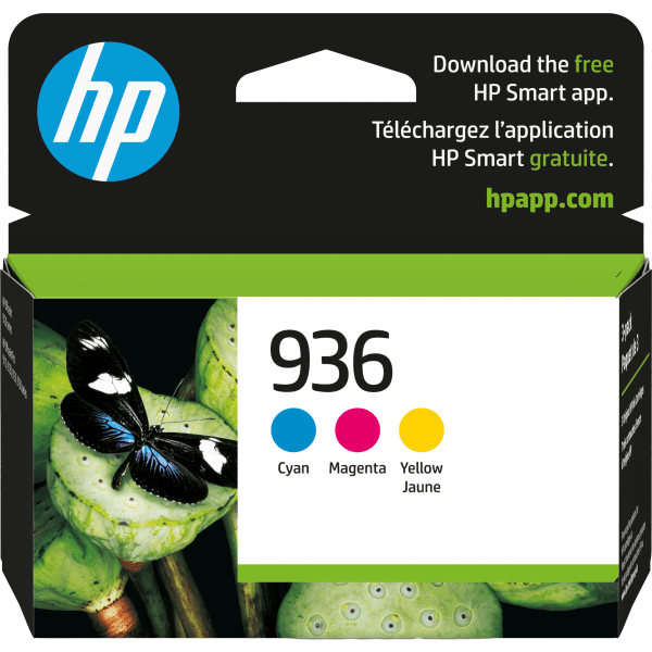 slide 1 of 10, Hp 936 Standard Yield Cmy Original Ink Cartridge 3-Pack, 1 ct