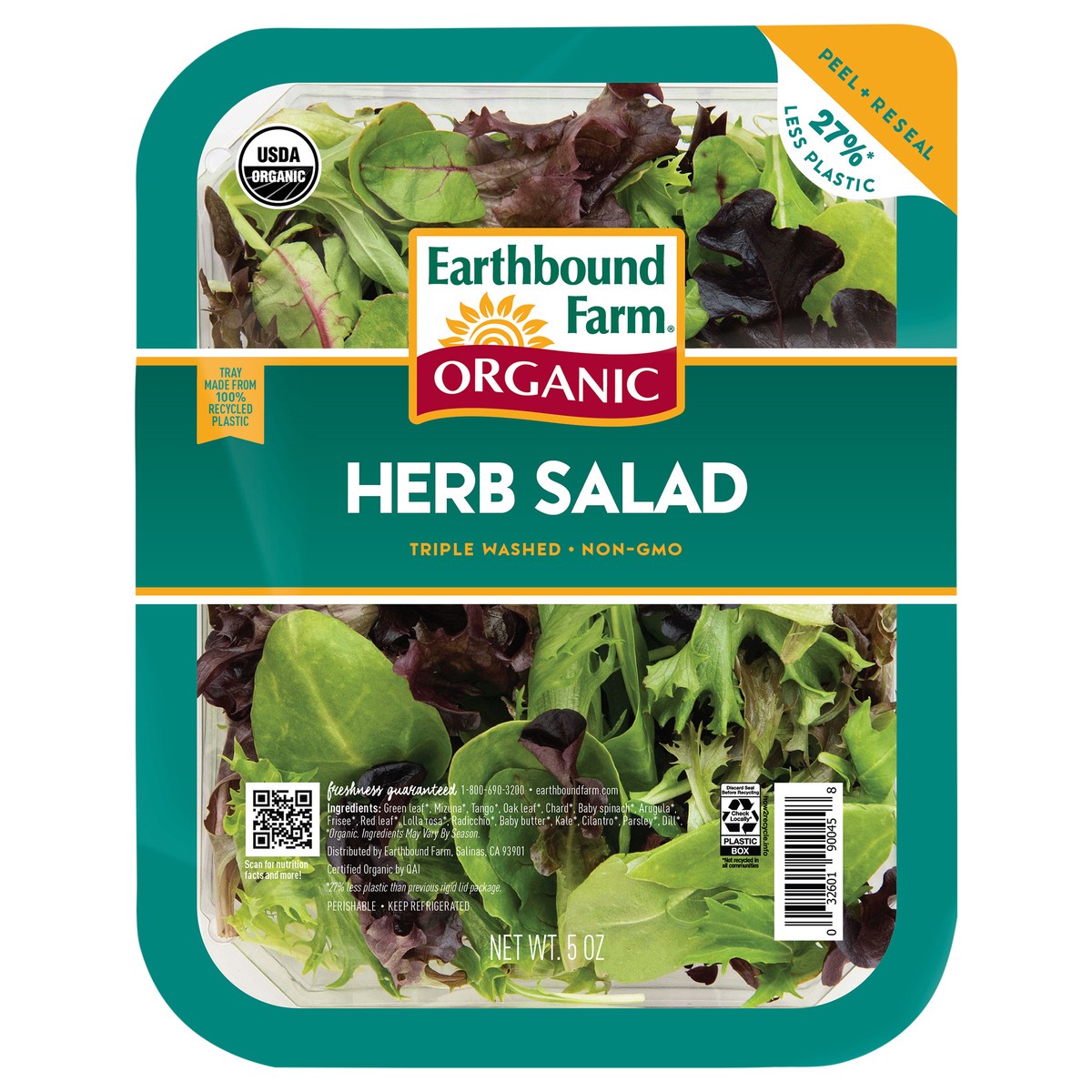 slide 1 of 3, Earthbound Farms Fresh Herb Salad, 5 oz