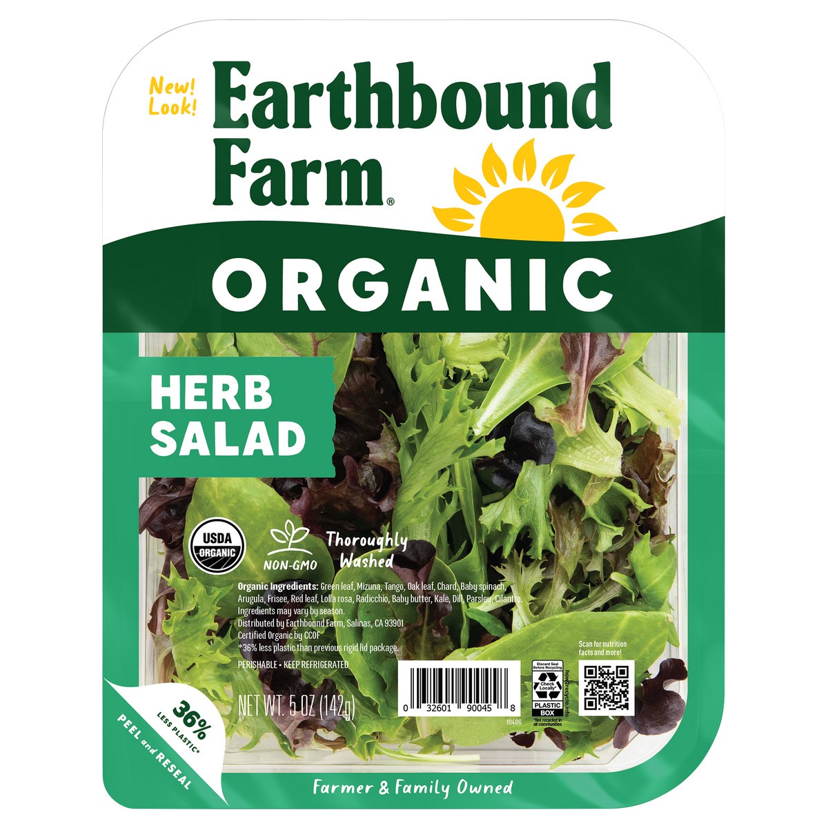 slide 1 of 3, Earthbound Farm Organic Herb Salad, 5 oz