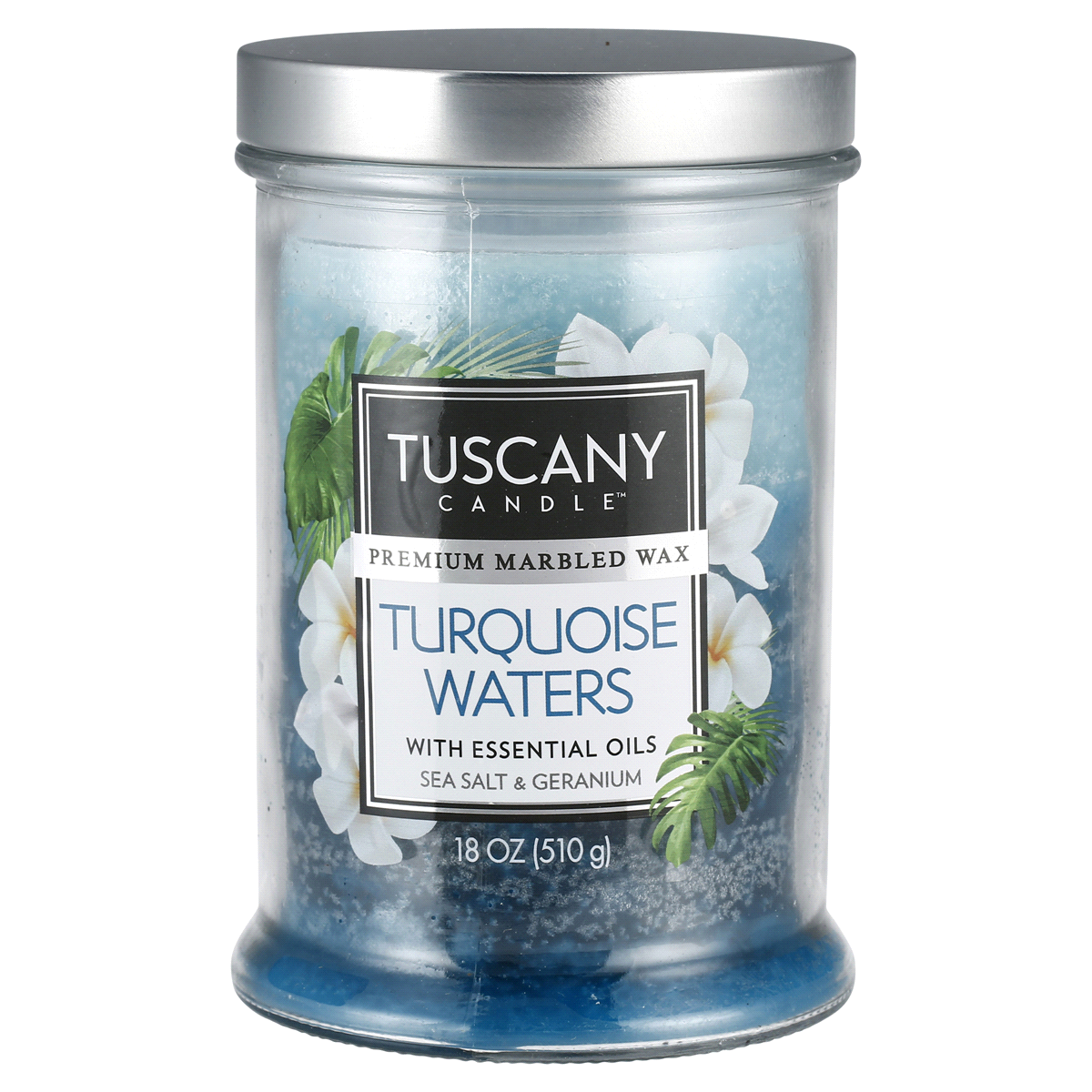 slide 1 of 1, Tuscany Turquoise Waters Triple Pour Candle - Blue, 18 oz