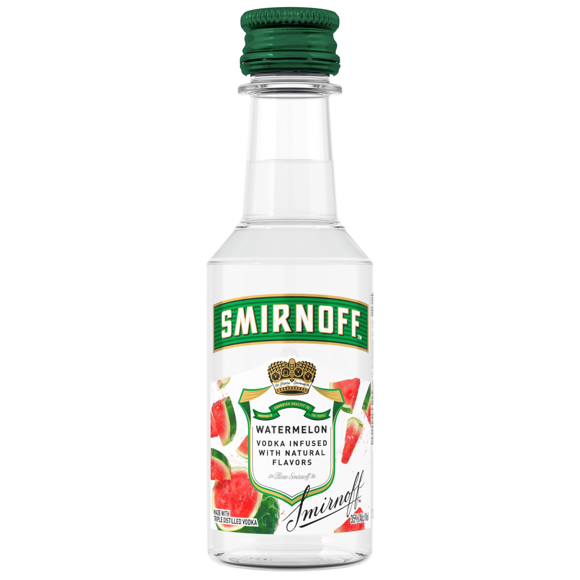 slide 1 of 2, Smirnoff Watermelon (Vodka Infused With Natural Flavors), 50 mL, 50 ml