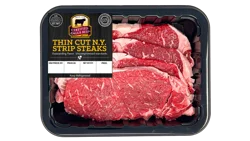 Certified Angus Beef Ny Strip Steak Thin Cut