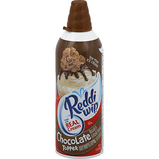 slide 2 of 2, Reddi-wip Chocolate Creamy Whipped Topping, 6.5 oz