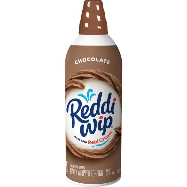 slide 1 of 2, Reddi-wip Chocolate Creamy Whipped Topping, 6.5 oz