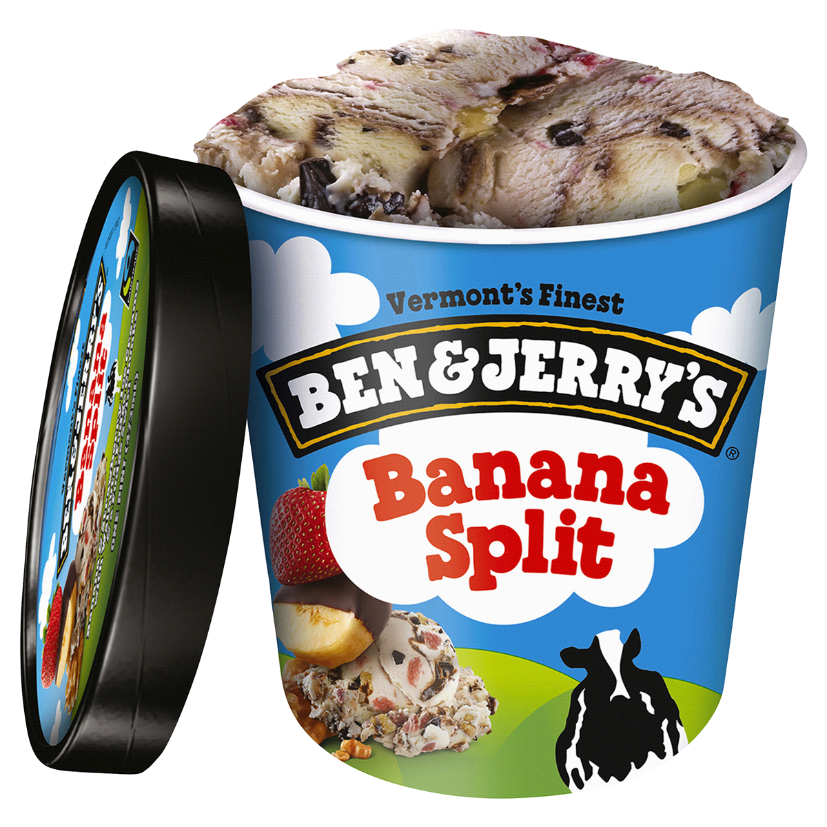 slide 2 of 2, Ben & Jerry's Banana Split Ice Cream, 1 pint