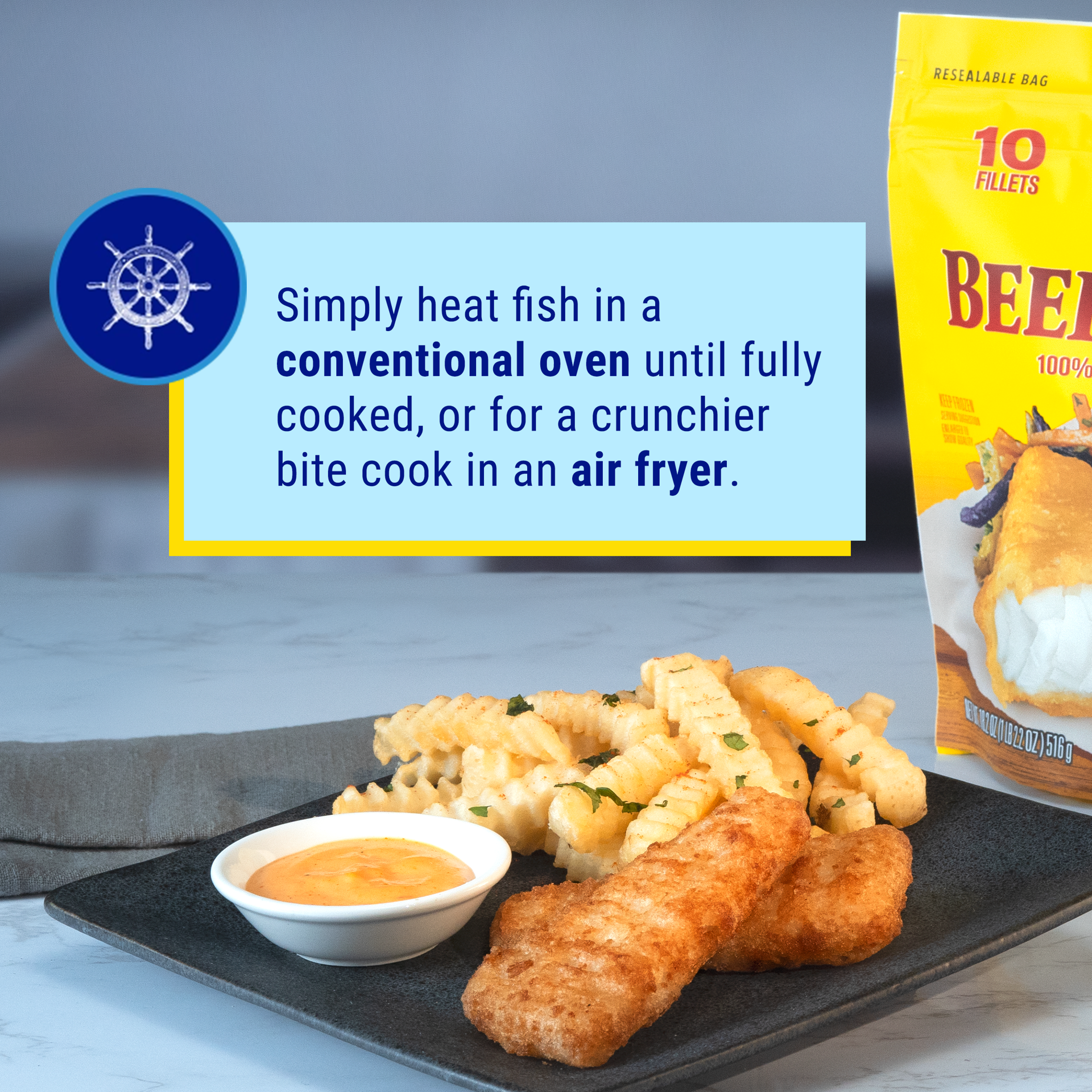 slide 2 of 9, Gorton's Beer Battered Fish Fillets, 18.2 oz