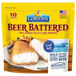 Gorton's Beer Battered Fish Fillets 10 Each