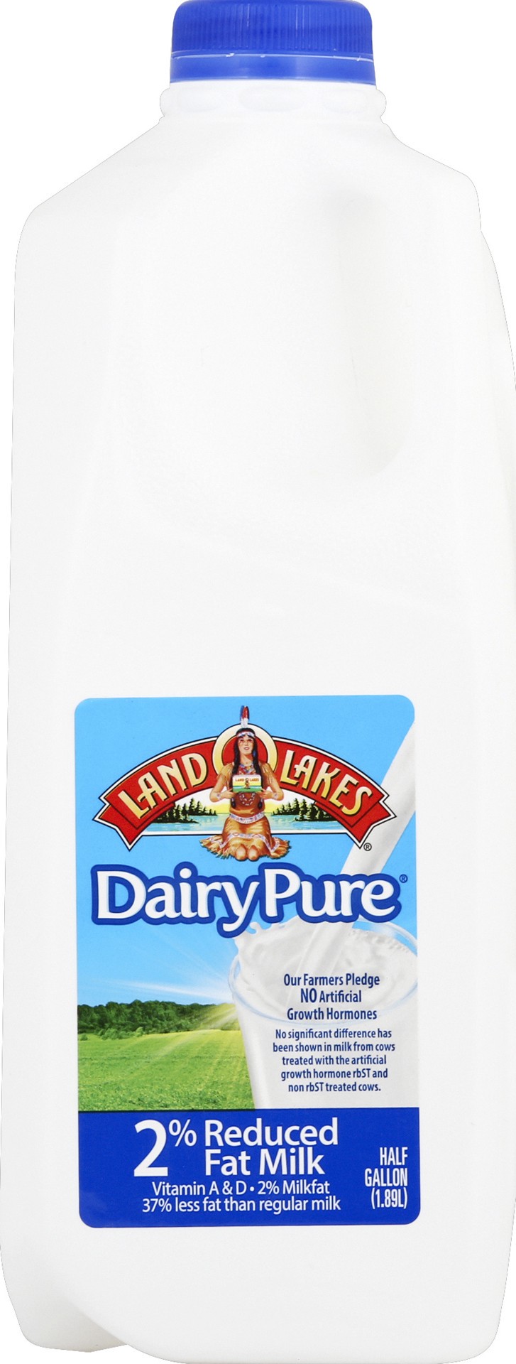 slide 1 of 5, Land O'Lakes Milk 0.5 gl, 64 fl oz