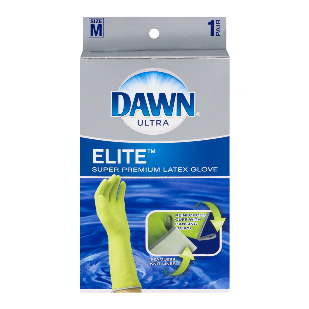 slide 1 of 1, Dawn Ultra Elite Super Premium Latex Glove Medium, 1 ct