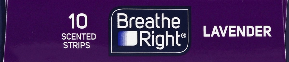 slide 2 of 4, Breathe Right Lavender Nasal Strips, 10 ct