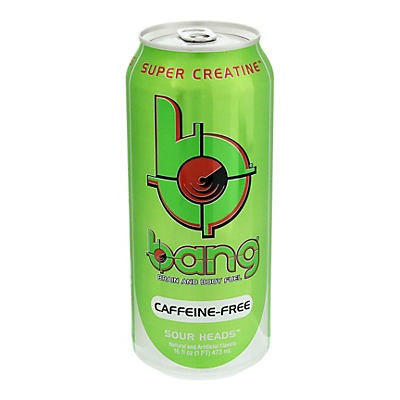 slide 1 of 1, VPX Bang Caffeine Free Sour Heads Energy Drink, 16 oz