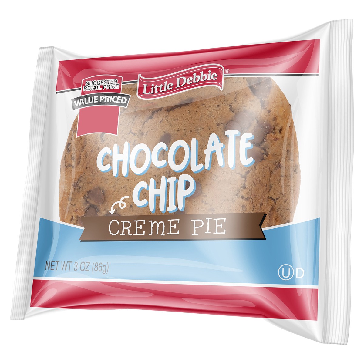 slide 7 of 12, Little Debbie Snack Cakes, Little Debbie Snack Chocolate Chip Creme Pie, 3 oz