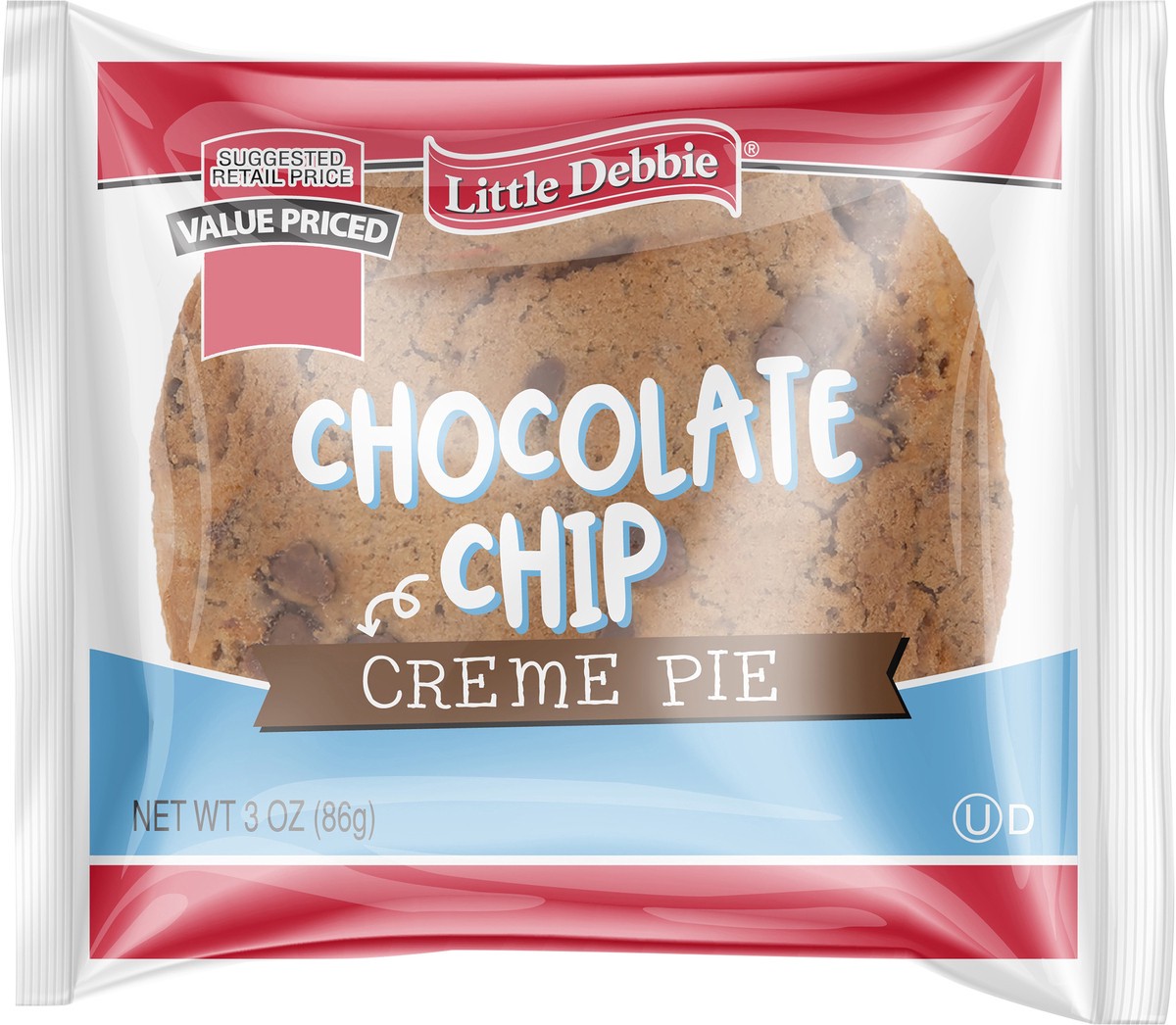 slide 6 of 12, Little Debbie Snack Cakes, Little Debbie Snack Chocolate Chip Creme Pie, 3 oz