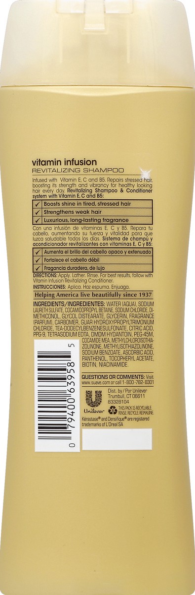 slide 6 of 6, Suave Professionals Vitamin Infusion Revitalizing Shampoo, 12.6 oz