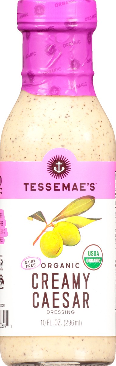 slide 4 of 12, Tessemae's Organic Creamy Caesar Dressing 10 oz, 10 oz