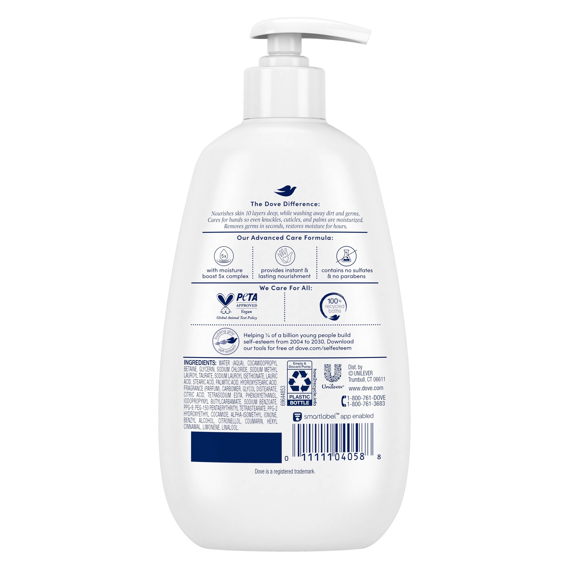 slide 4 of 5, Dove Advanced Care Deep Moisture Hand Wash, 12 oz