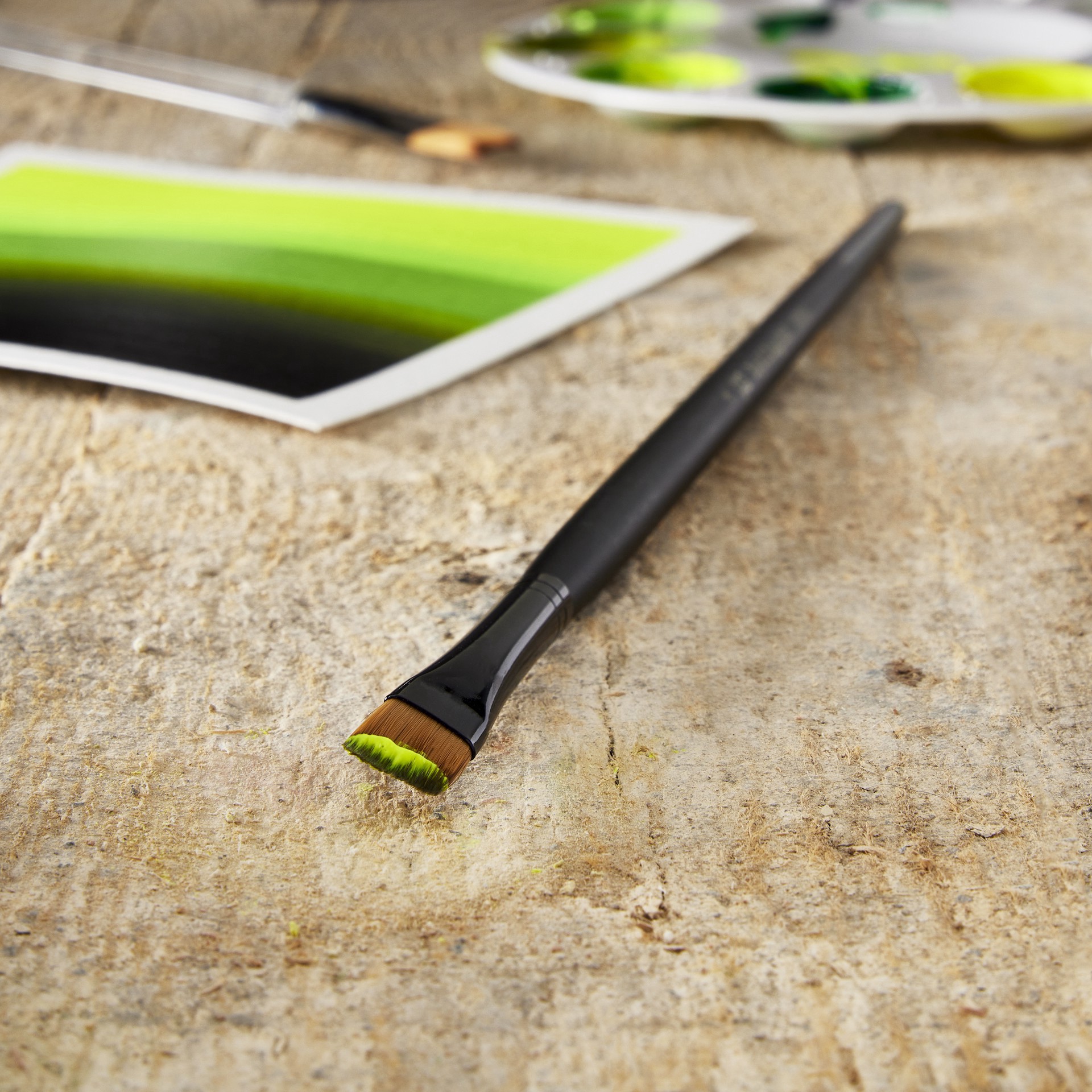 slide 2 of 2, Royal & Langnickel Essentials Long Handle Angular Brush, 1 ct