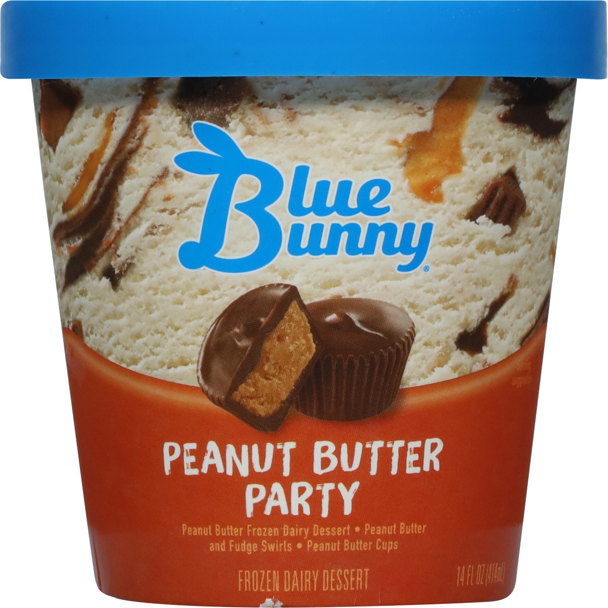 slide 3 of 9, Blue Bunny Peanut Butter Party Frozen Dessert, 14 fl oz, 14 fl oz