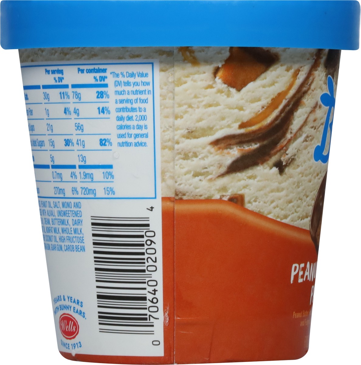 slide 9 of 9, Blue Bunny Peanut Butter Party Frozen Dessert, 14 fl oz, 14 fl oz