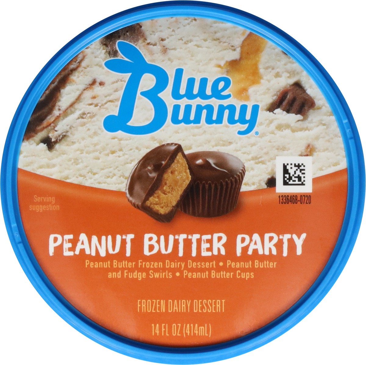 slide 5 of 9, Blue Bunny Peanut Butter Party Frozen Dessert, 14 fl oz, 14 fl oz