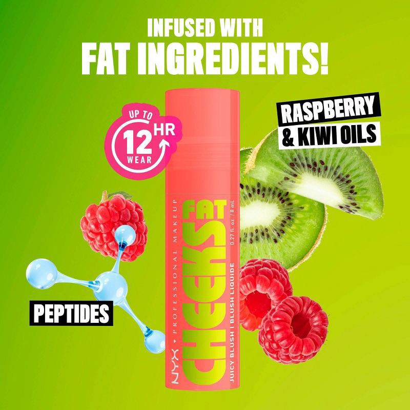 slide 9 of 10, NYX Professional Makeup Fat Cheeks Blush Papaya Plump, 0.27 oz