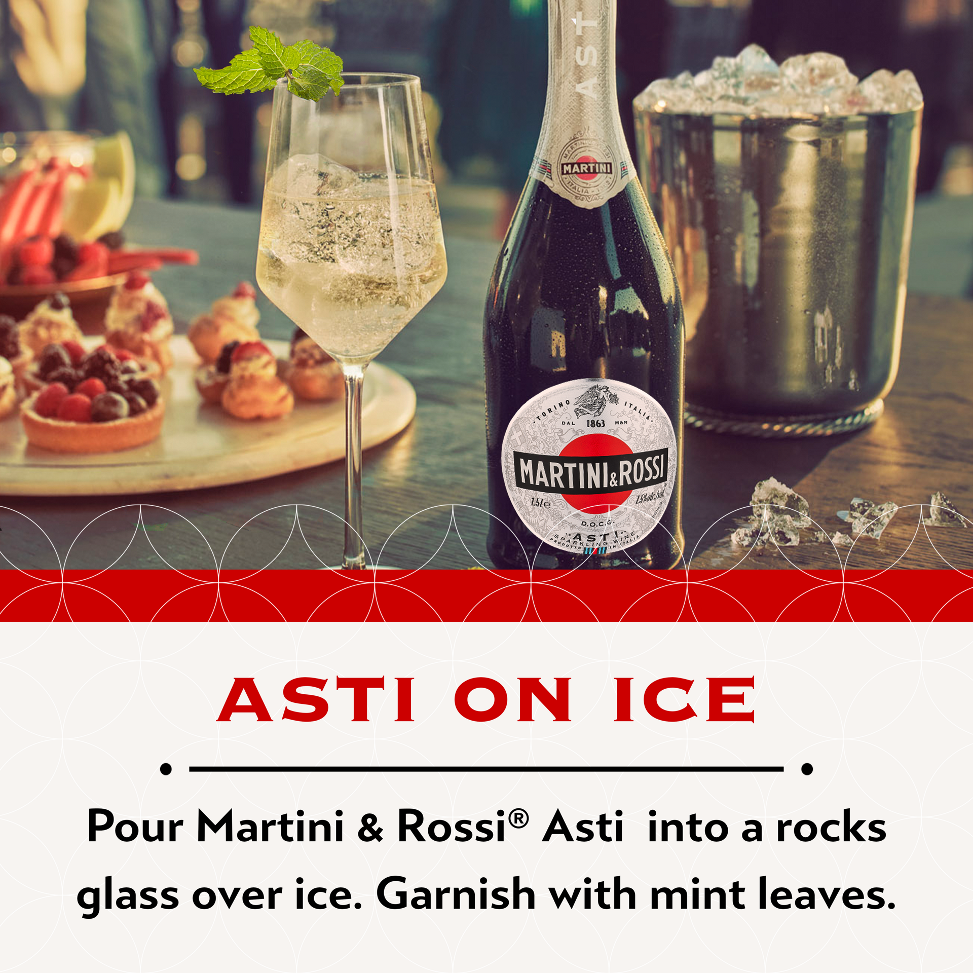 slide 3 of 5, Martini & Rossi Asti Sparkling Wine 7.5% 150Cl/1.5L, 1.5 liter