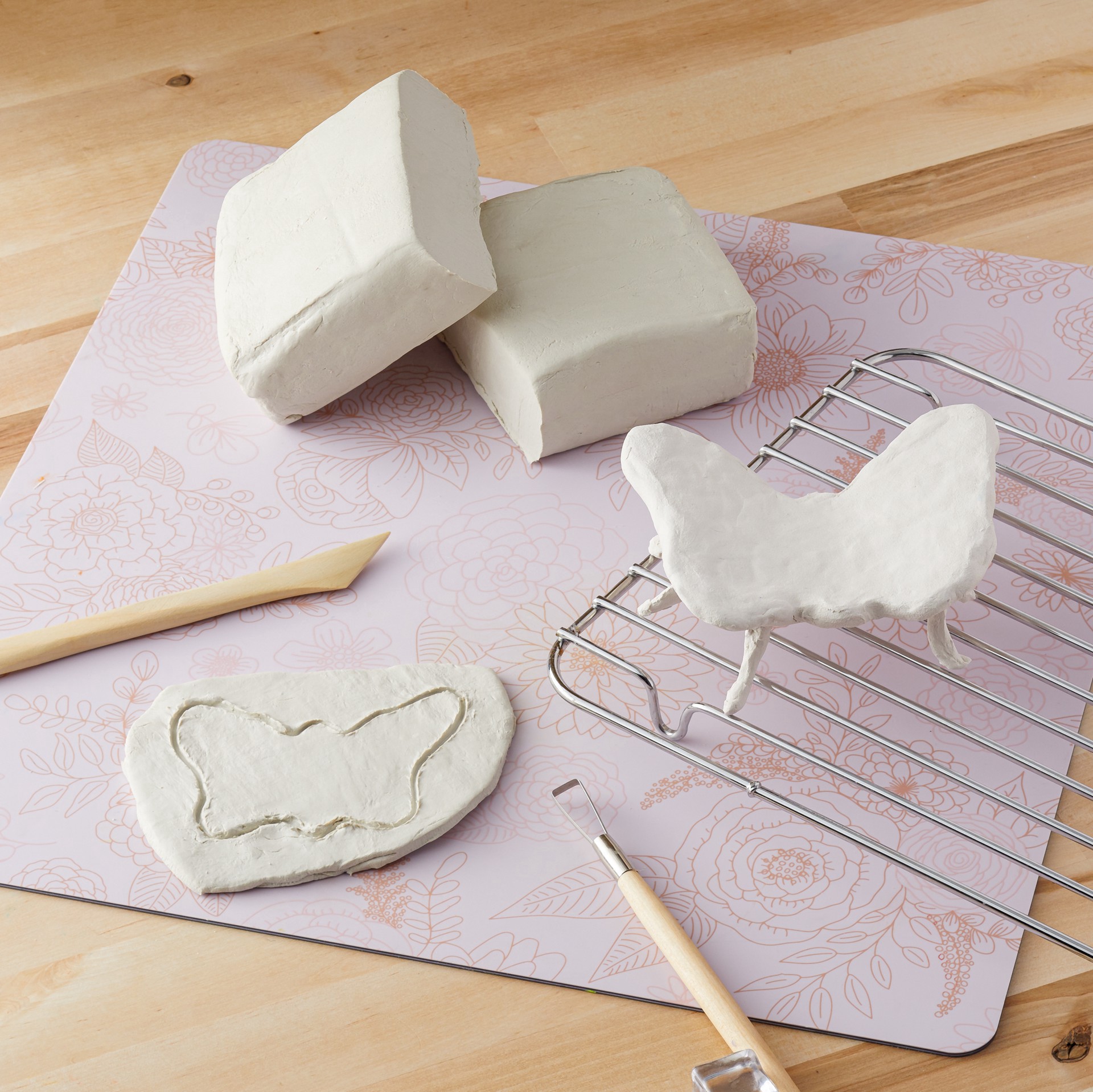 slide 2 of 4, 2.2lb. Air Dry Modeling Clay By Craft Smart, 2.2 lb