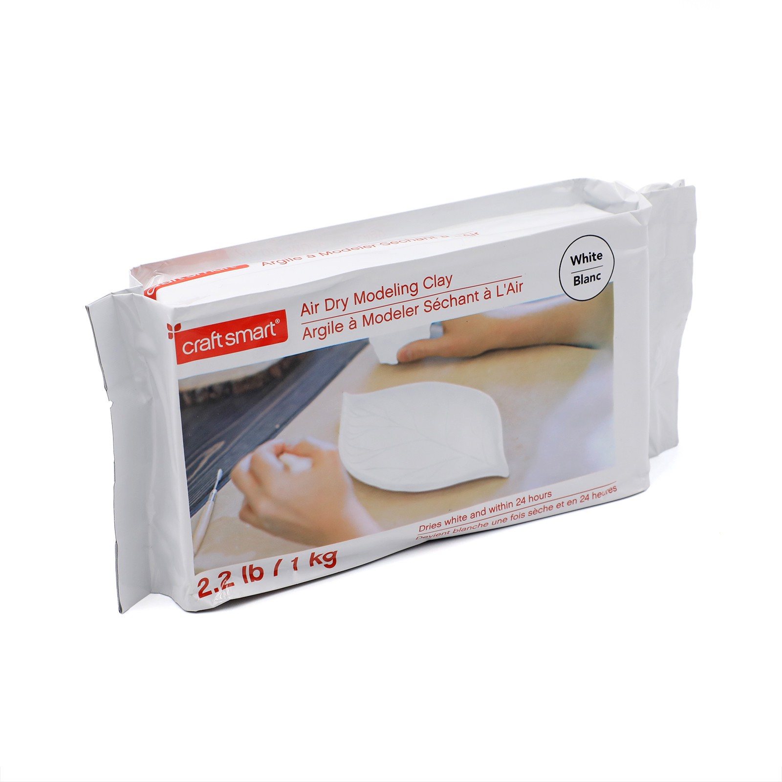 slide 4 of 4, 2.2lb. Air Dry Modeling Clay By Craft Smart, 2.2 lb