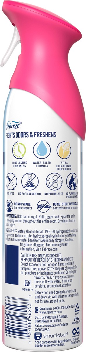 slide 4 of 4, Febreze Odor-Fighting Air Freshener with Gain Island Fresh Scent, 8.8 fl oz, 8.8 oz