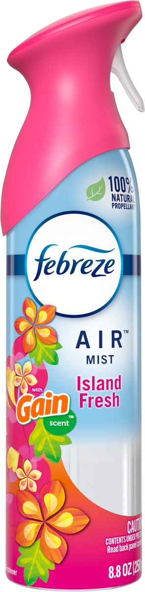 slide 2 of 4, Febreze Odor-Fighting Air Freshener with Gain Island Fresh Scent, 8.8 fl oz, 8.8 oz