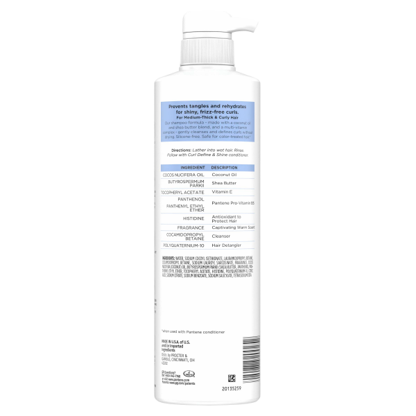 slide 7 of 29, PANTENE Pn Sh Curl Define&Shine, 13.5 oz