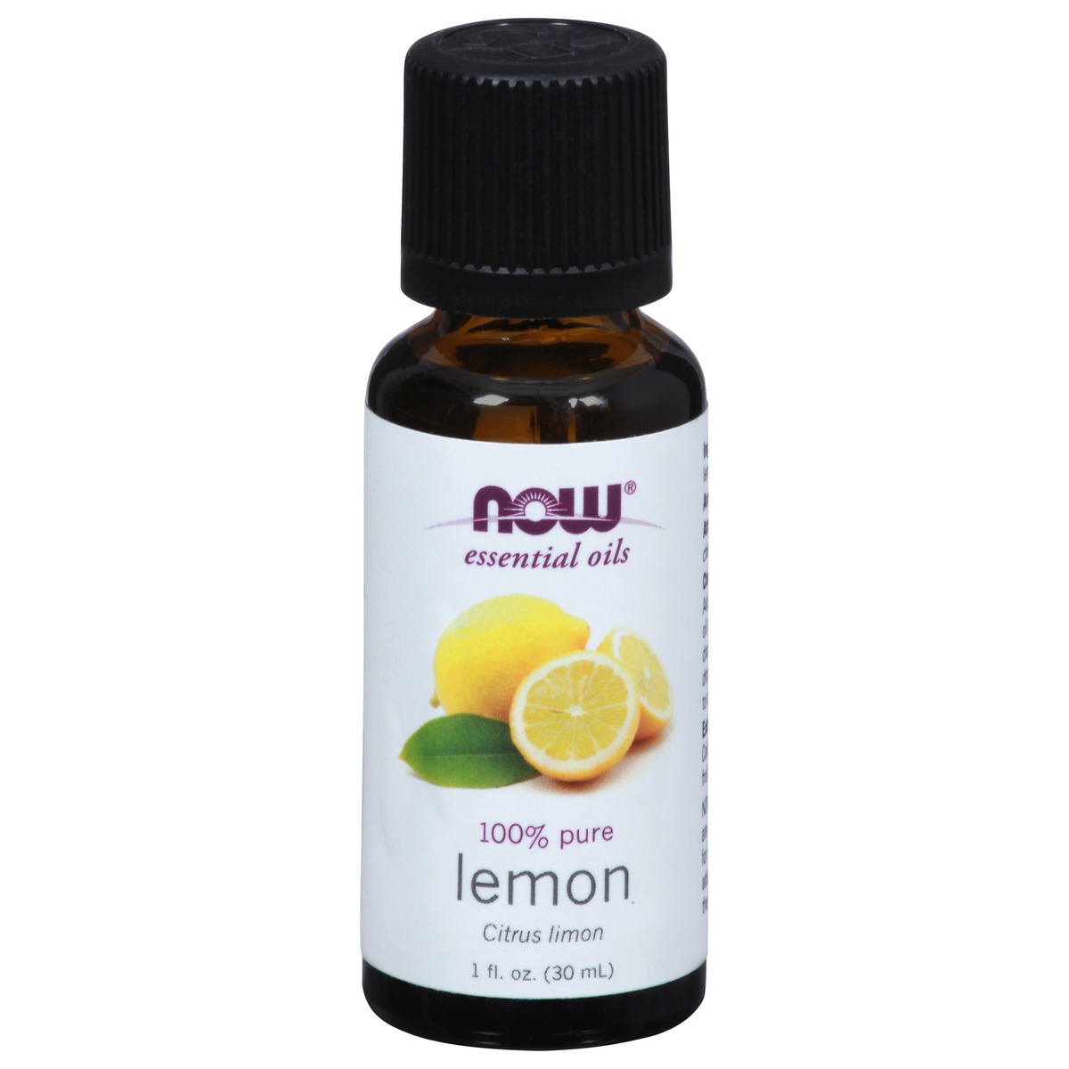 slide 1 of 2, NOW Essential Oils, Lemon Oil, Cheerful Aromatherapy Scent, Cold Pressed, 100% Pure, Vegan, 0.18 fl oz