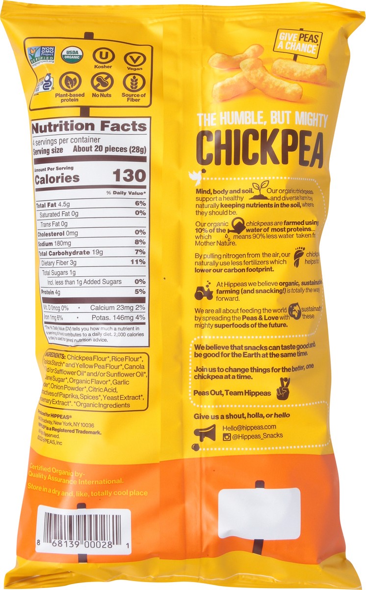 slide 9 of 9, HIPPEAS Organic Vegan Nacho Vibes Flavored Chickpea Puffs 4 oz, 4 oz