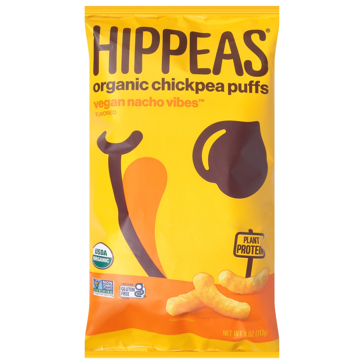 slide 1 of 9, HIPPEAS Organic Vegan Nacho Vibes Flavored Chickpea Puffs 4 oz, 4 oz