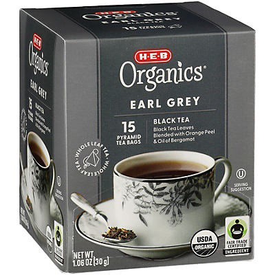 slide 1 of 1, H-B Organics Earl Gray Pyramid Black Tea Bags- 15 ct, 15 ct
