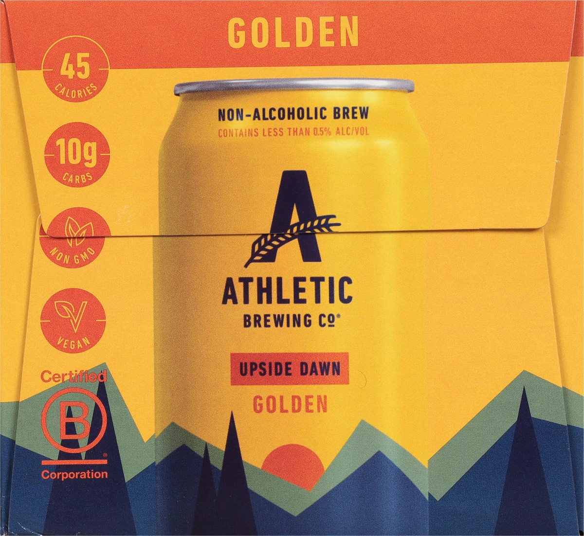 slide 3 of 9, Athletic Brewing Beer, Golden, Upside Dawn, 6 Pack, 6 ct; 12 oz