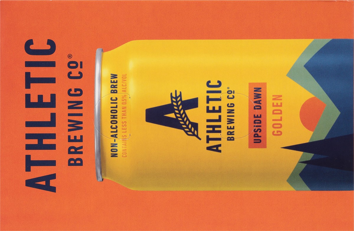 slide 6 of 9, Athletic Brewing Beer, Golden, Upside Dawn, 6 Pack, 6 ct; 12 oz