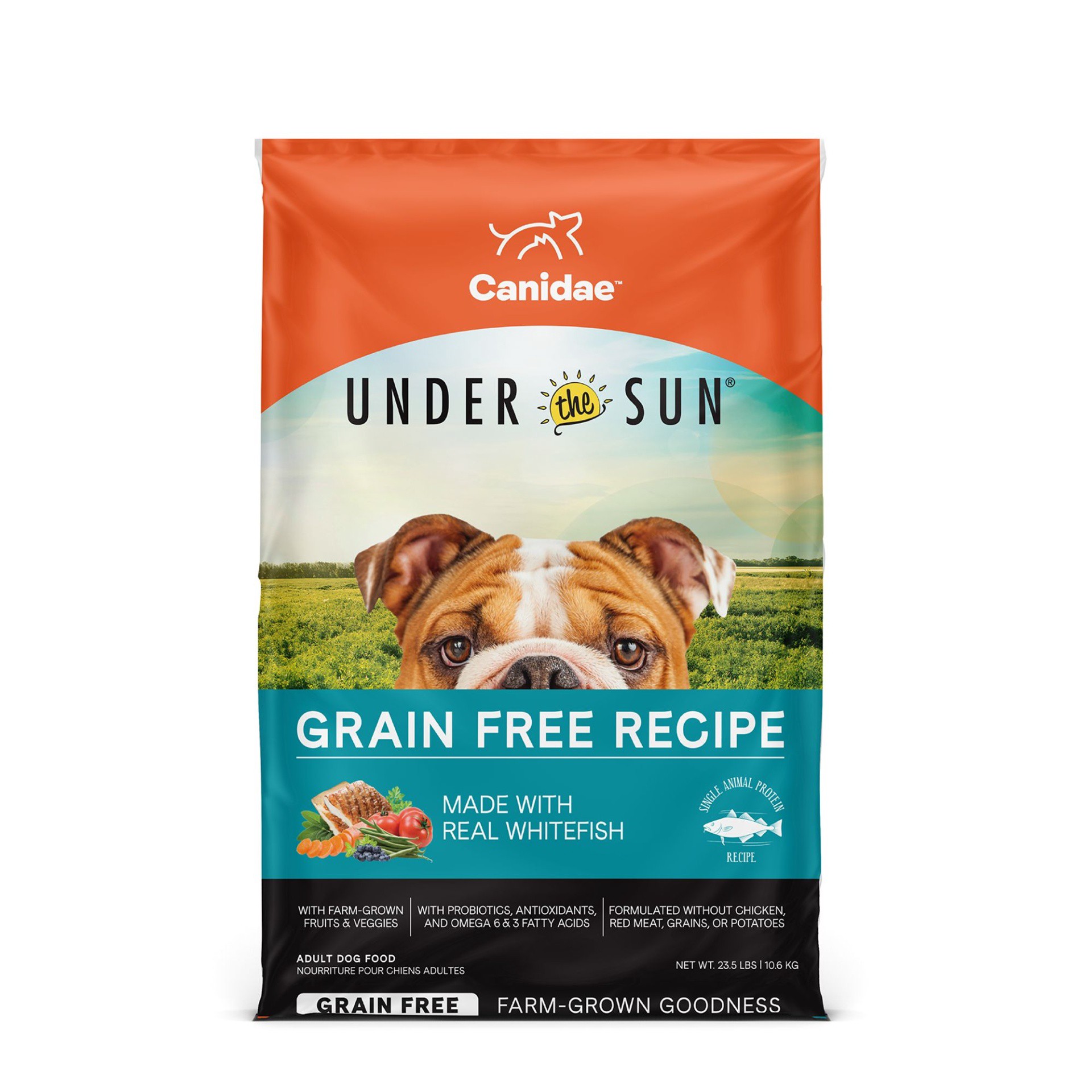 slide 1 of 1, CANIDAE Under The Sun Grain Free Adult Dog Dry Food With Whitefish, 23.5 lb