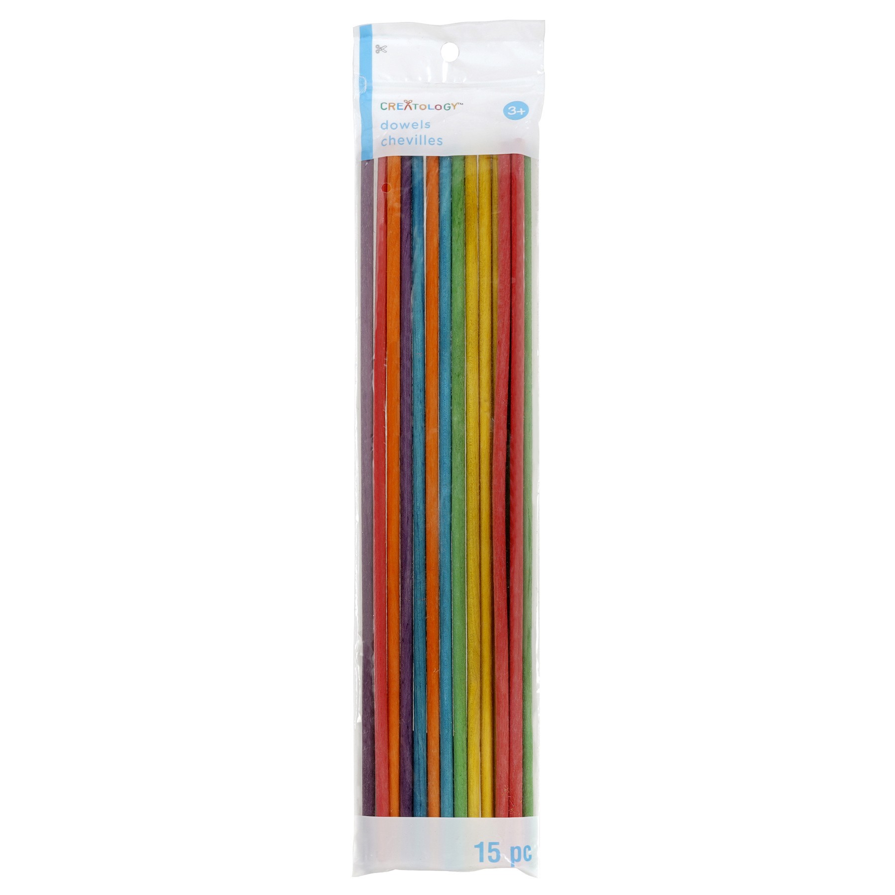 slide 2 of 2, Colorful Wooden Dowels By Creatology, 15ct., 15 ct