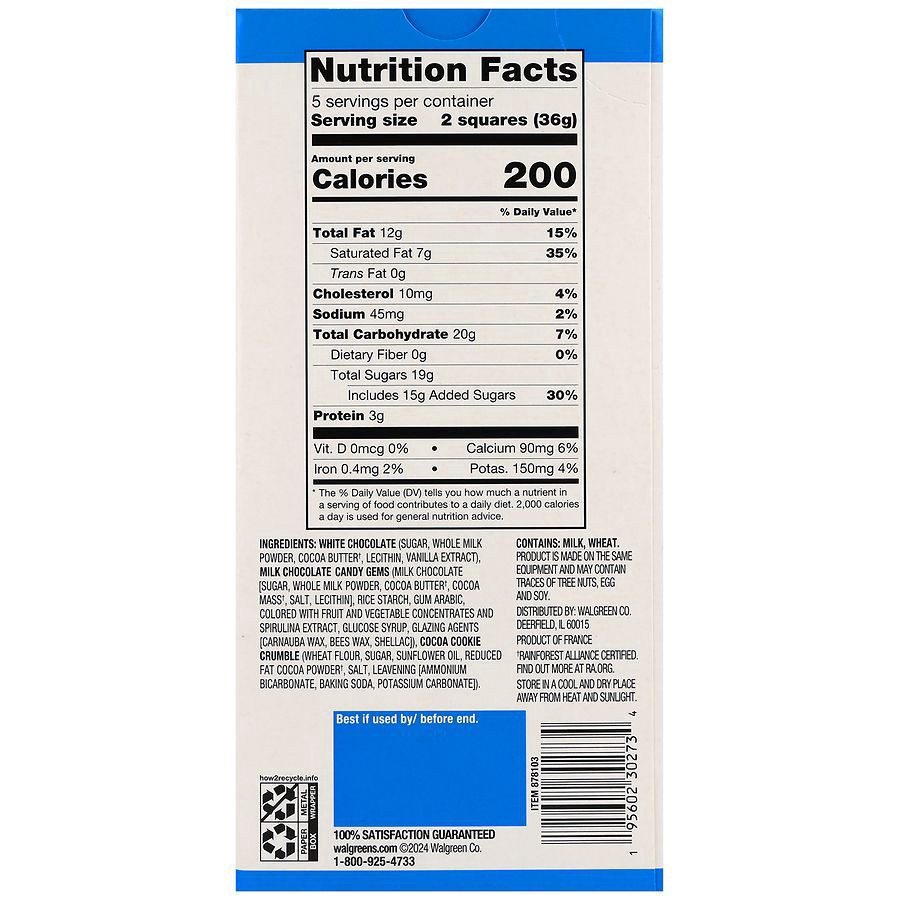 slide 2 of 5, Nice! White Chocolate Candy Bar, 6.35 oz