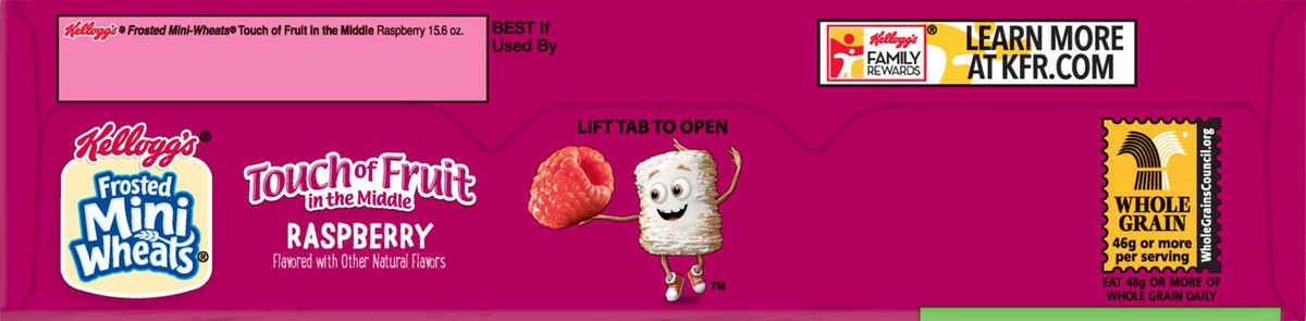 slide 7 of 10, Frosted Mini-Wheats Whole Grain Raspberry Cereal 15.6 oz, 15.6 oz