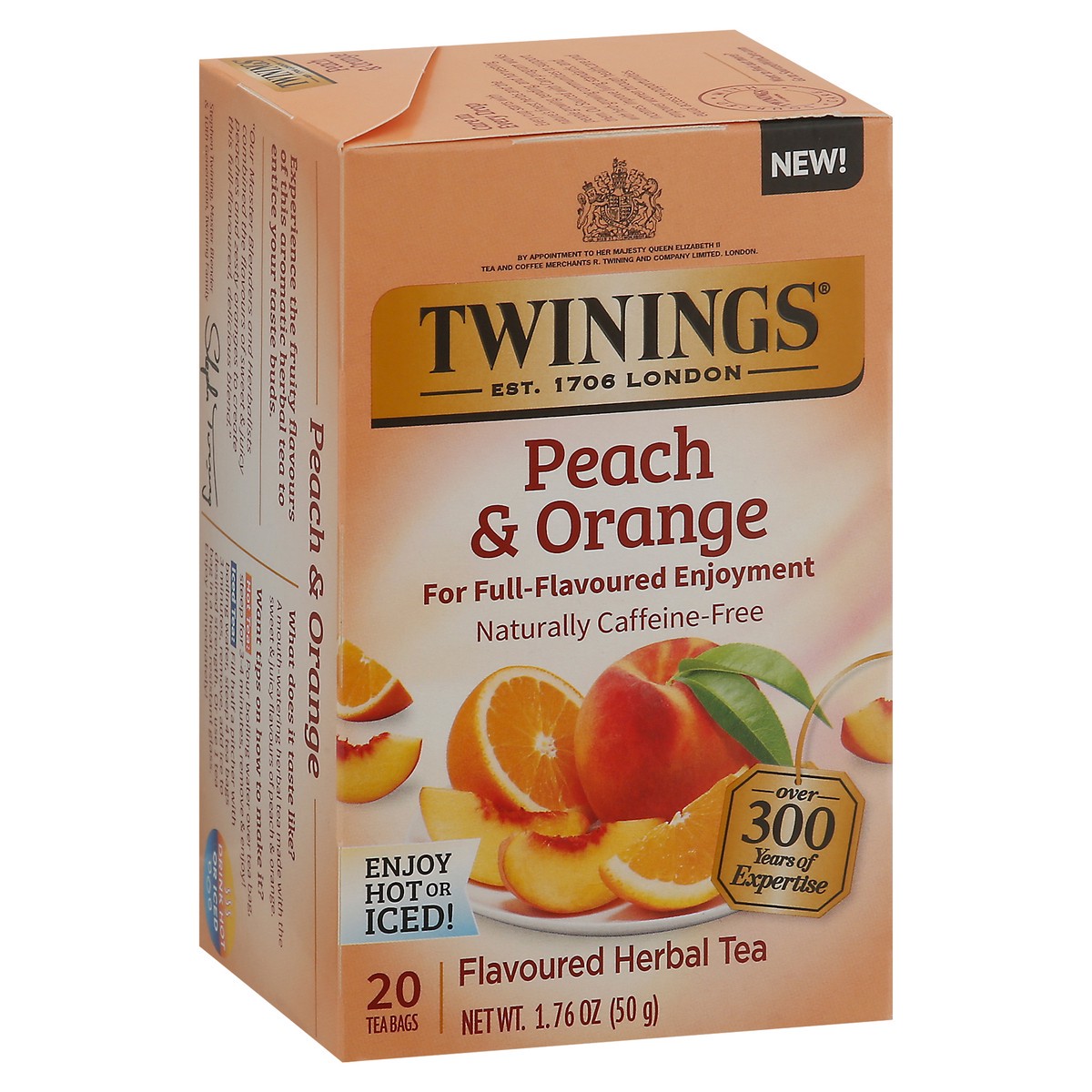 slide 9 of 9, Twinings Peach & Orange Herbal Tea 20 Tea Bags - 20 ct, 20 ct