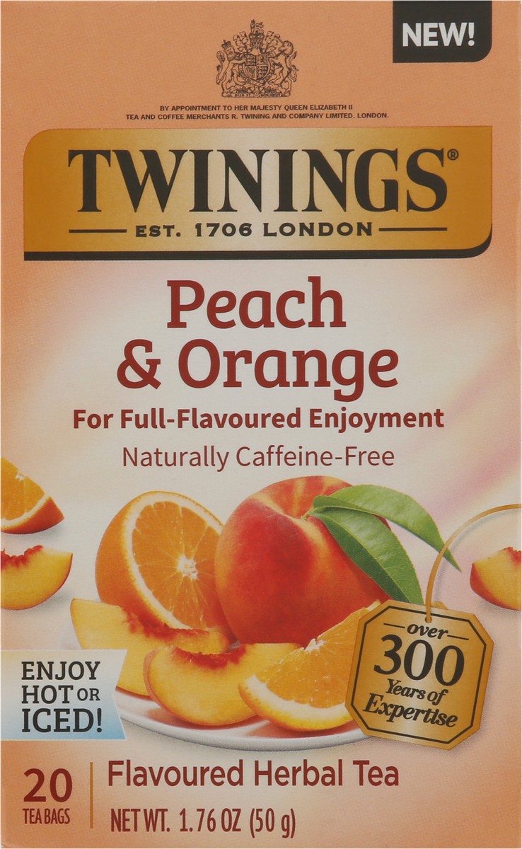 slide 6 of 9, Twinings Peach & Orange Herbal Tea 20 Tea Bags - 20 ct, 20 ct