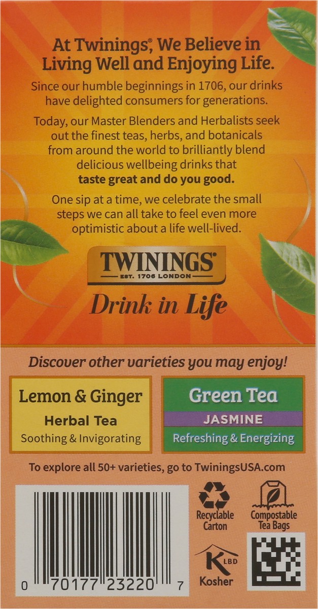 slide 7 of 9, Twinings Peach & Orange Herbal Tea 20 Tea Bags - 20 ct, 20 ct