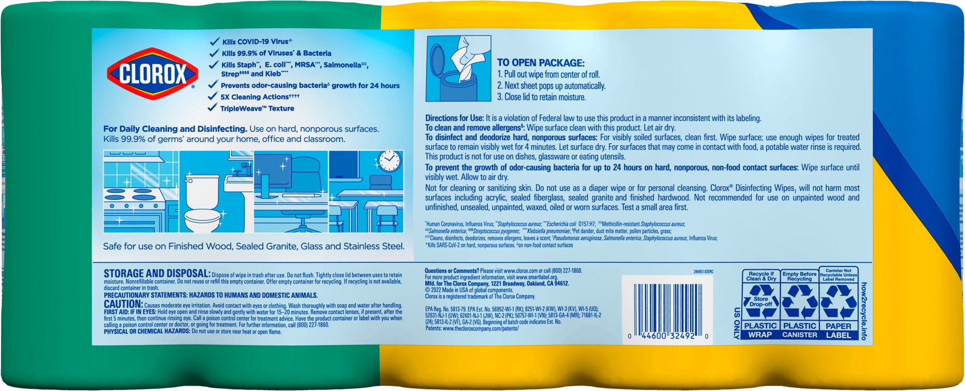 slide 4 of 5, Clorox Disinfecting Wipes, 425 ct