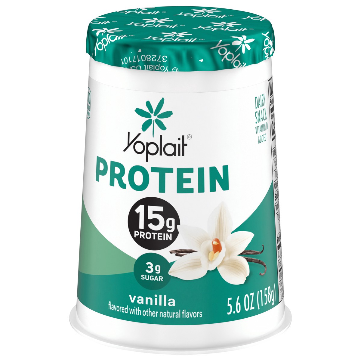 slide 8 of 13, Yoplait Protein Yogurt Cultured Dairy Snack Cup, Vanilla Flavored, Gluten Free Protein Snacks, 5.6 oz, 5.6 oz